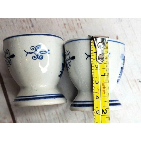 Vintage Rare Delfa Windmill Mini Thimble & 2" Tea Cups Collectible Set - Picture 9 of 11